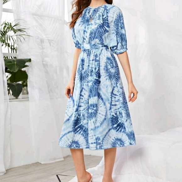 NEW Tye Dye Dress - Picture 2 of 7